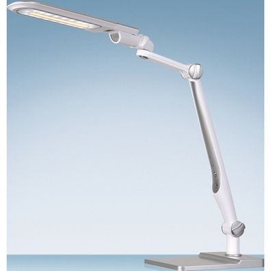 Schreibtischleuchte LED Multiflex weiß/ s ABS, Eisen, PS weiß/ silber Höhe 600 mm
