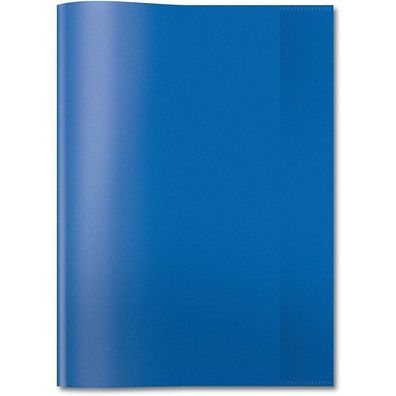 HERMA Heftumschlag transparent blau Kunststoff DIN A4