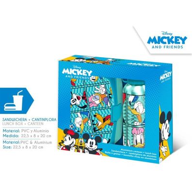 Disney Mickey and Friends - Lunchset: Brotdose & Trinkflasche