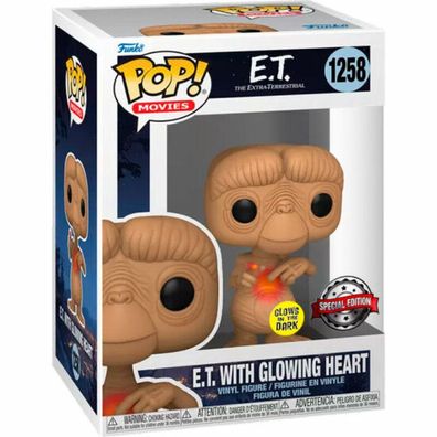 E.T. 40th Anniversary POP! Movies Vinyl Figur E.T. w/ heart (Glow-in-the-Dark) 9 cm