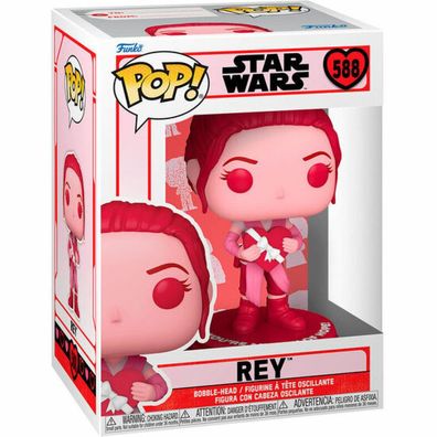 Star Wars Valentines POP! Star Wars Vinyl Figur Rey 9 cm