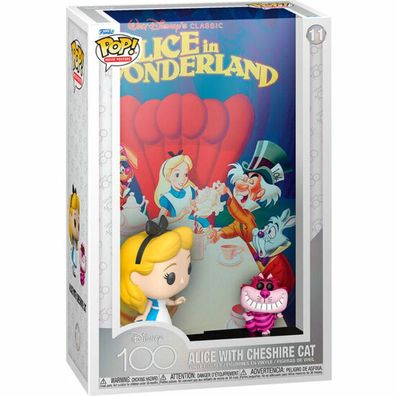 Disney's 100th Anniversary POP! Movie Poster & Figur Alice in Wonderland 9 cm