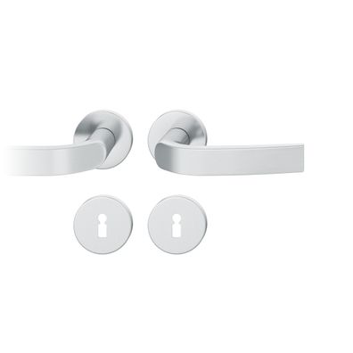 AGL3-Drückergarnitur links 8mm BB Rundrosette, max. 35°. TS 39-48mm