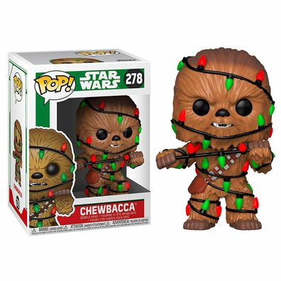 POP-Figur Star Wars Holiday Chewie mit Lichtern