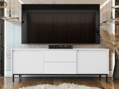 TV-Lowboard Ozmi 2K2SZ TV Schrank Modern Design Tisch Wohnzimmer Kollektion M24