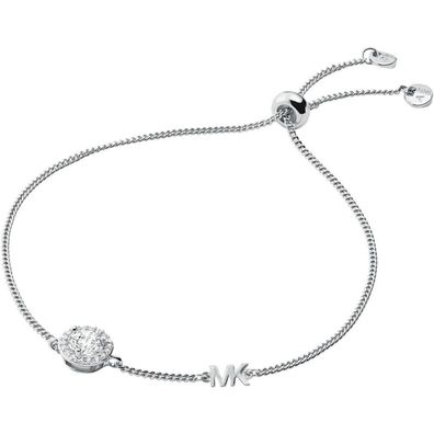 Gentle silver bracelet with zircons MKC1206AN040