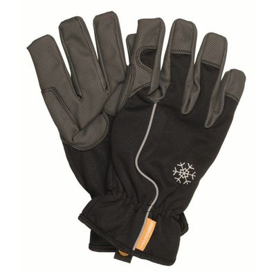 Winter-Handschuhe (schwarz/ grau, Größe 10)