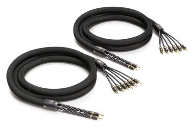 Viablue "SC-6" AIR Silver / Referenz-Speaker-Kabel tri-wiring / Bananas T8 / Black