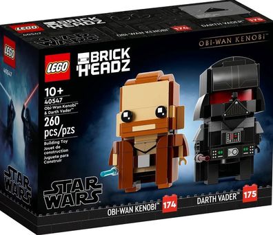 Lego BrickHeadz Figuren Obi-Wan Kenobi und Darth Vader (40547)