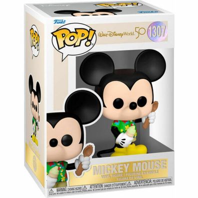 Walt Disney Word 50th Anniversary POP! Disney Vinyl Figur Aloha Mickey Mouse 9 cm