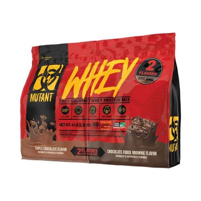 Mutant Mutant Whey - Dual Chamber Bag (4lbs) Triple Chocolate / Fudge Brownie