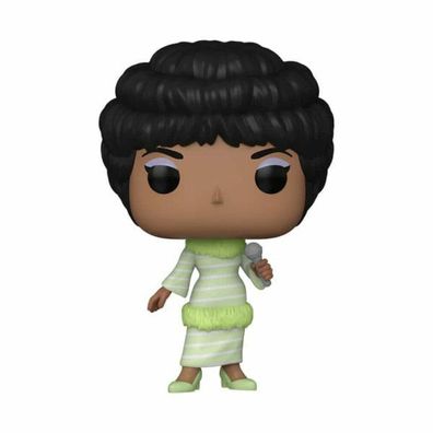 Aretha Franklin POP! Rocks Vinyl Figur Green Dress 9 cm