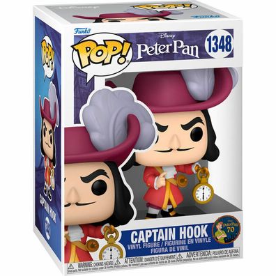 Peter Pan 70th Anniversary POP! Disney Vinyl Figur Hook 9 cm