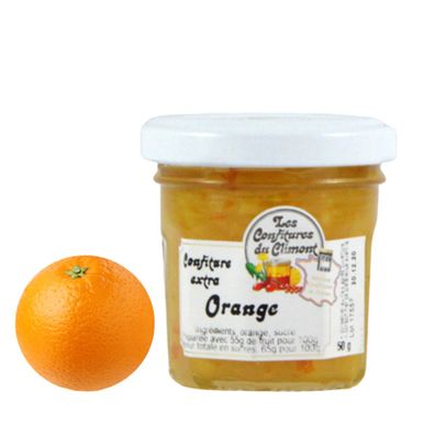 Les Confitures du Climont Marmelade aus BIO Orangen 50g aus dem Elsass