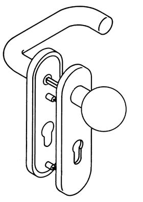 HEWI FS-Wechselgarnitur 111R/123.23R / 230...R Signalweiß