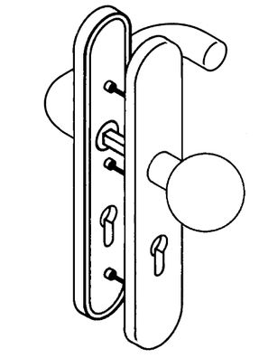 HEWI FS-Wechselgarnitur 111R/123.23R / 235...R Signalweiß