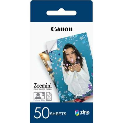 Canon Zink Self Adhesive Photo Paper - Pack Of 50 Sheets