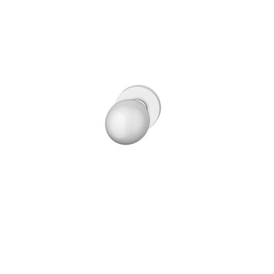 Türknopf für einseitige Verschraubung, Alu + Farbe weiß (9016)