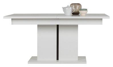 Tisch Irma IM13 Saülentisch Esstisch Ausziehbar 160-200 cm (Weiß)