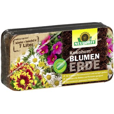Neudorff® Kokohum® BlumenErde Brikett ergibt - 7 Liter