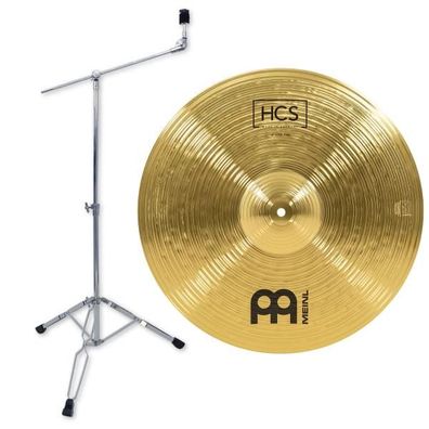 Meinl HCS 18 Crash-Ride mit Galgen-Beckenständer