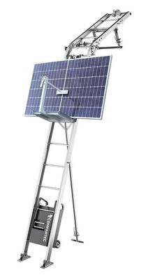 Solarlift Bauaufzug Dachdeckeraufzug 250 kg 12 m Solarpritsche Solar Climber 3S-Lift