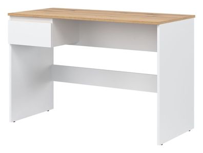 Schreibtisch 115x75x54 cm REMI RM15 mit Schublade Weiß/ Evoke Eiche