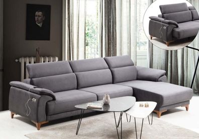 Ecksofa L-Form Modern Wohnzimmer Sofa Couch Polstermöbel Luxus Design