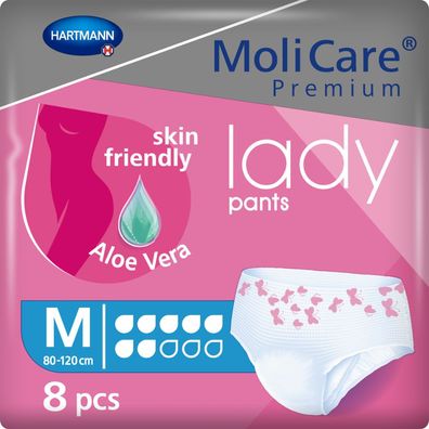 Hartmann MoliCare® Premium LADY PANTS, 7 Tropfen, Größe M | Packung (8 Stück) (Gr. M)