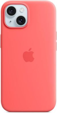 Apple MT0V3ZM/ A Magsafe Silikon Cover Hülle für iPhone 15 - Guave