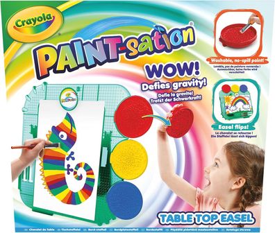 Crayola Paint-sation Malstation Staffelei für Kinder verschüttelfreies Malset