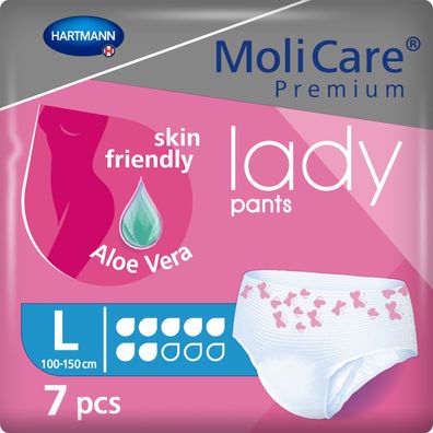 4x MoliCare Pr lady pants 7 Tr L - B07RKYGMLP | Packung (7 Stück) (Gr. L)