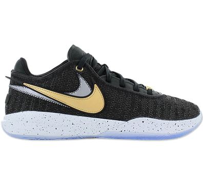 Nike LeBron XX 20 - Herren Basketball Schuhe Black-Gold DJ5423-003