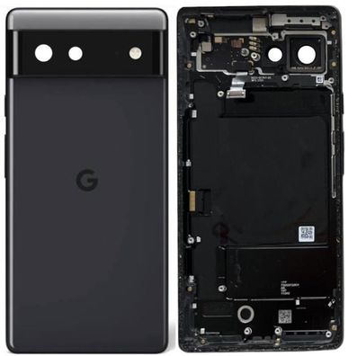 Original Google Pixel 6 Gehäuse Akkudeckel Backcover Schwarz Gut