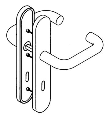 HEWI Feuerschutzgarnitur 111R / 235.20R Signalweiß