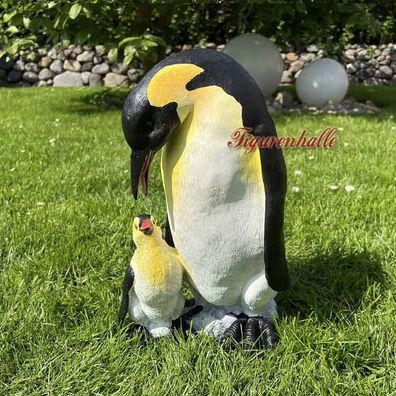 Pinguin Figur Statue Skulptur Arktis Werbung Tierfigur Eis Deko Werbefigur junges
