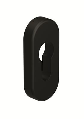 HEWI FS-Schlüsselrosette, ohne Nocken, Edition matt Tiefschwarz