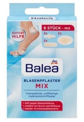 Balea, Blasenpflaster für Füße, Mix, 6 Stk.