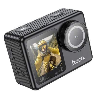 HOCO Sportkamera mit zwei Bildschirmen 1,3" + 2" tragbares Kamera DV101 schwarz