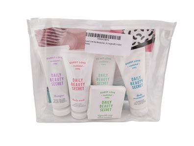 Guest Love Beauty Reise Set Shampoo Body Wash Conditioner Seife, Travel Set