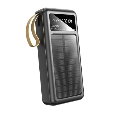 Dudao K18+ Solar-Powerbank USB-A / USB-C / i-Phone / Micro-USB 20000 mAh - Schwarz...