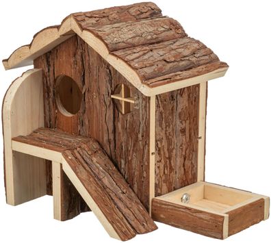 Trixie 61778 Haus Henna Maus Hamster 27 × 21 × 15 cm Rindenholz Neuheit
