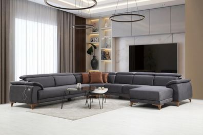 Wohnzimmer Ecksofa U-Form Polstermöbel Sofa Couch Modern Möbel Design