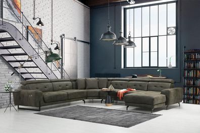 Wohnzimmer Ecksofa U-Form Luxus Möbel Modern Sofa Couch Eckgarnitur