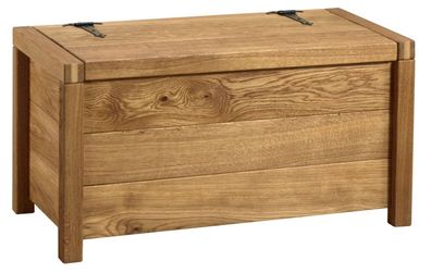 Truhe Pancas 01, Farbe: Natur, Eiche massiv ? 45 x 85 x 45 (H x B x T)