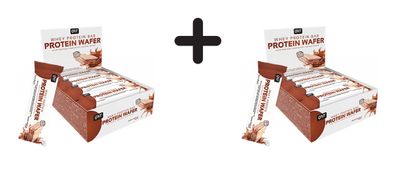 2 x QNT Protein Wafer Bar (12x35g) Belgian Chocolate