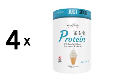4 x QNT Skinny Protein (450g) Vanilla Ice Cream