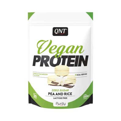 QNT Vegan Protein Powder (500g) Vanilla Macaroon