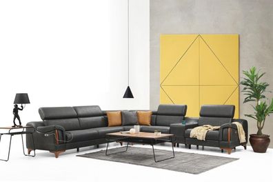 Ecksofa Luxus Sofa L-Form Neu Möbel Wohnzimmer Designer Modern Textil