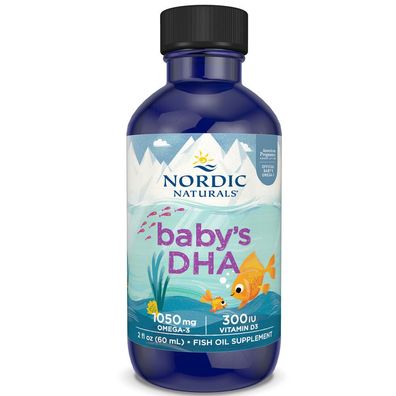 Nordic Naturals, Baby-DHA mit Vitamin D3, 1050 mg Omega-3 plus 300 IU D3, 2 fl oz ...
